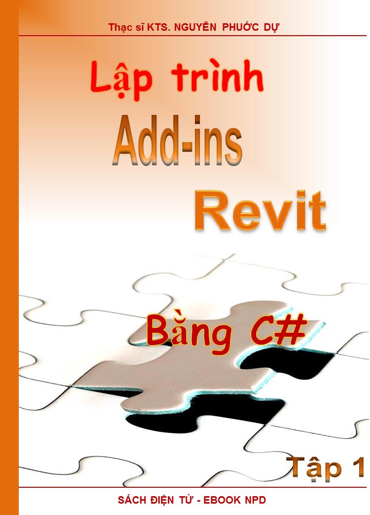 Bìa sách Lập trình Add-ins Revit bằng C# - Tập 1